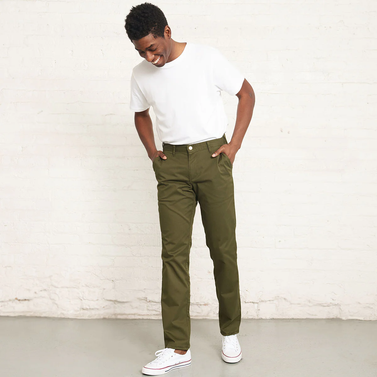 Stretch Chino - Olive - Image 3