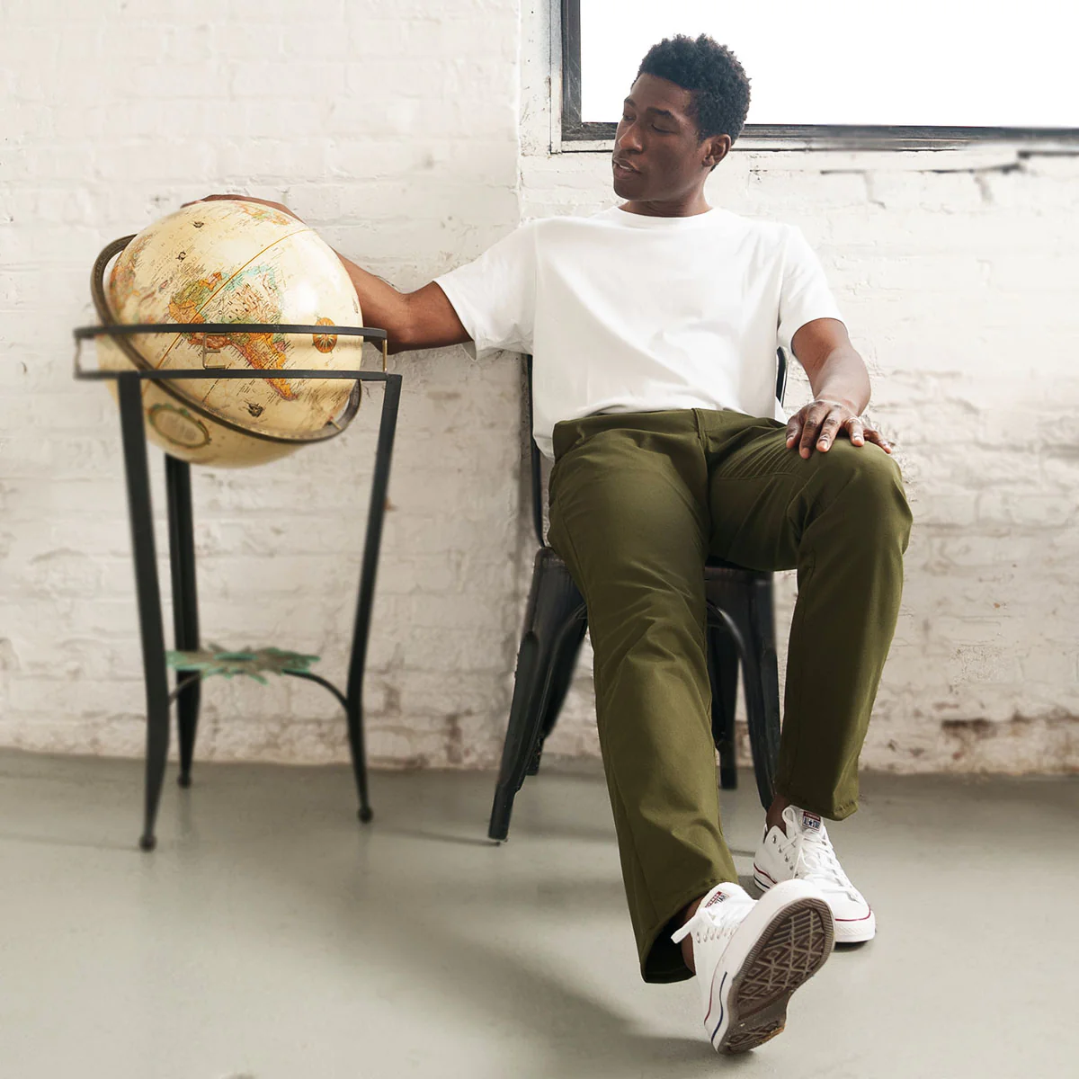 Stretch Chino - Olive - Image 7