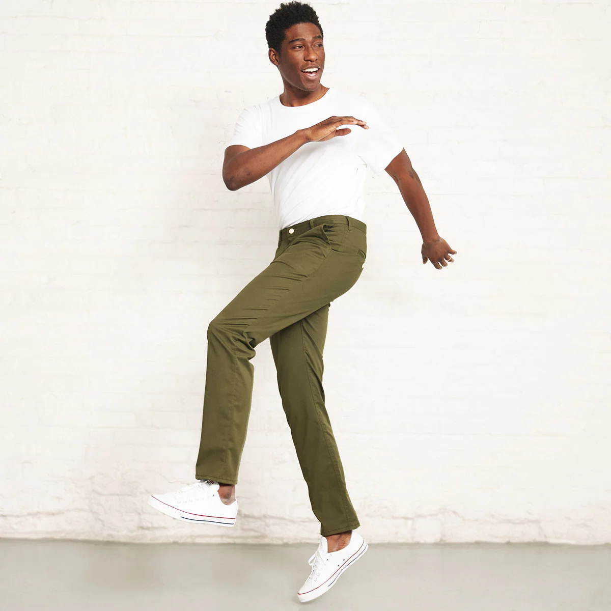 Stretch Chino - Olive - Image 8