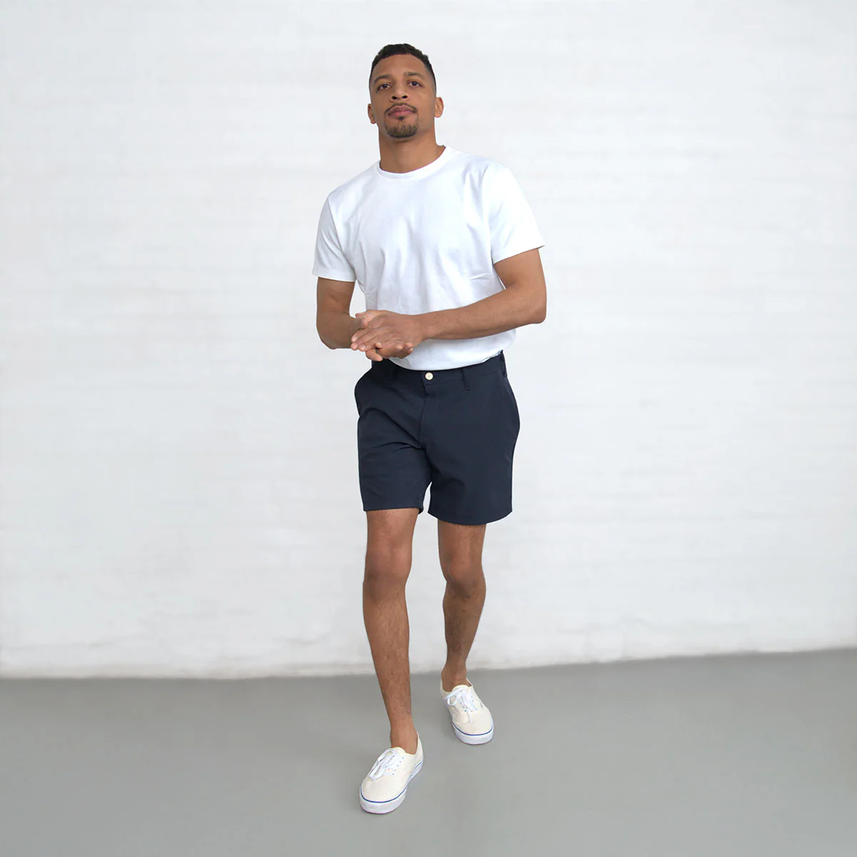 Tailored Technical Shorts - Navy - Image 10
