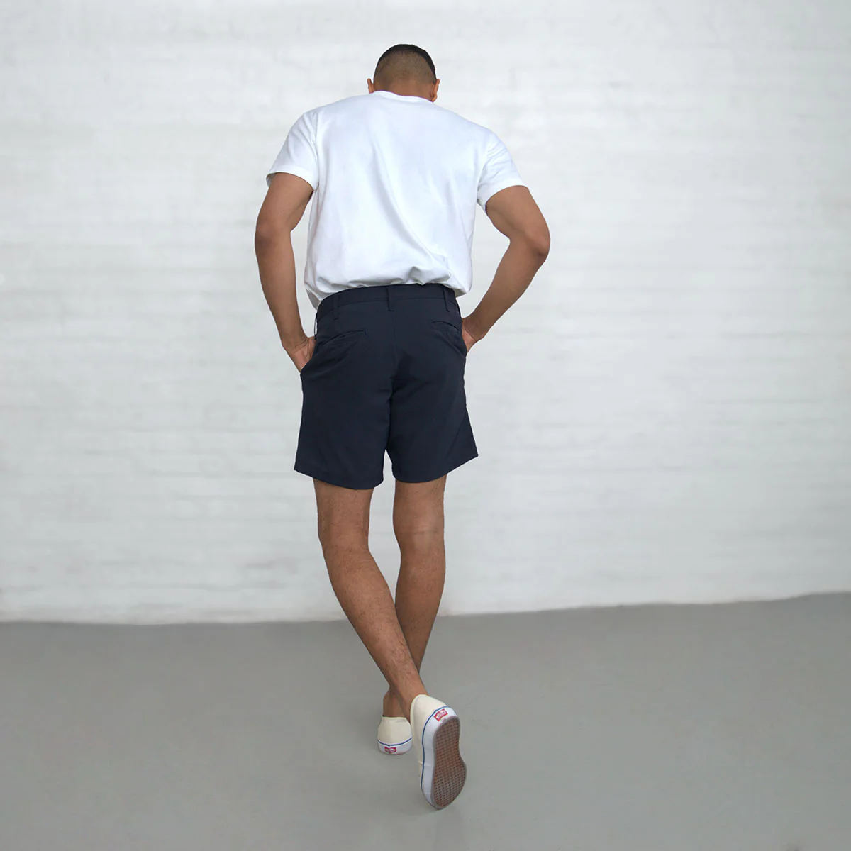 Tailored Technical Shorts - Navy - Image 12