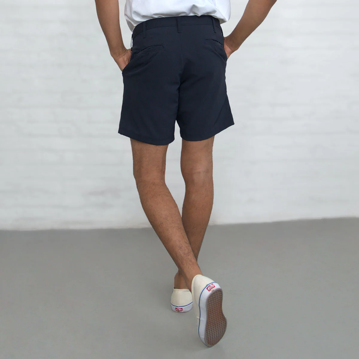 Tailored Technical Shorts - Navy - Image 3