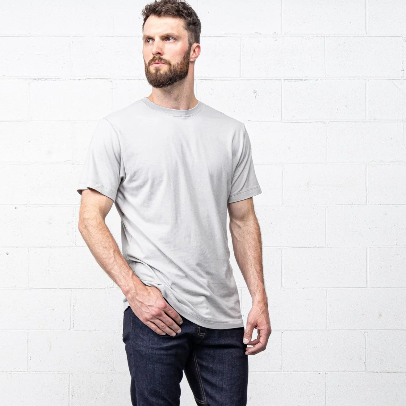 Classic Supima T - Grey - Image 3