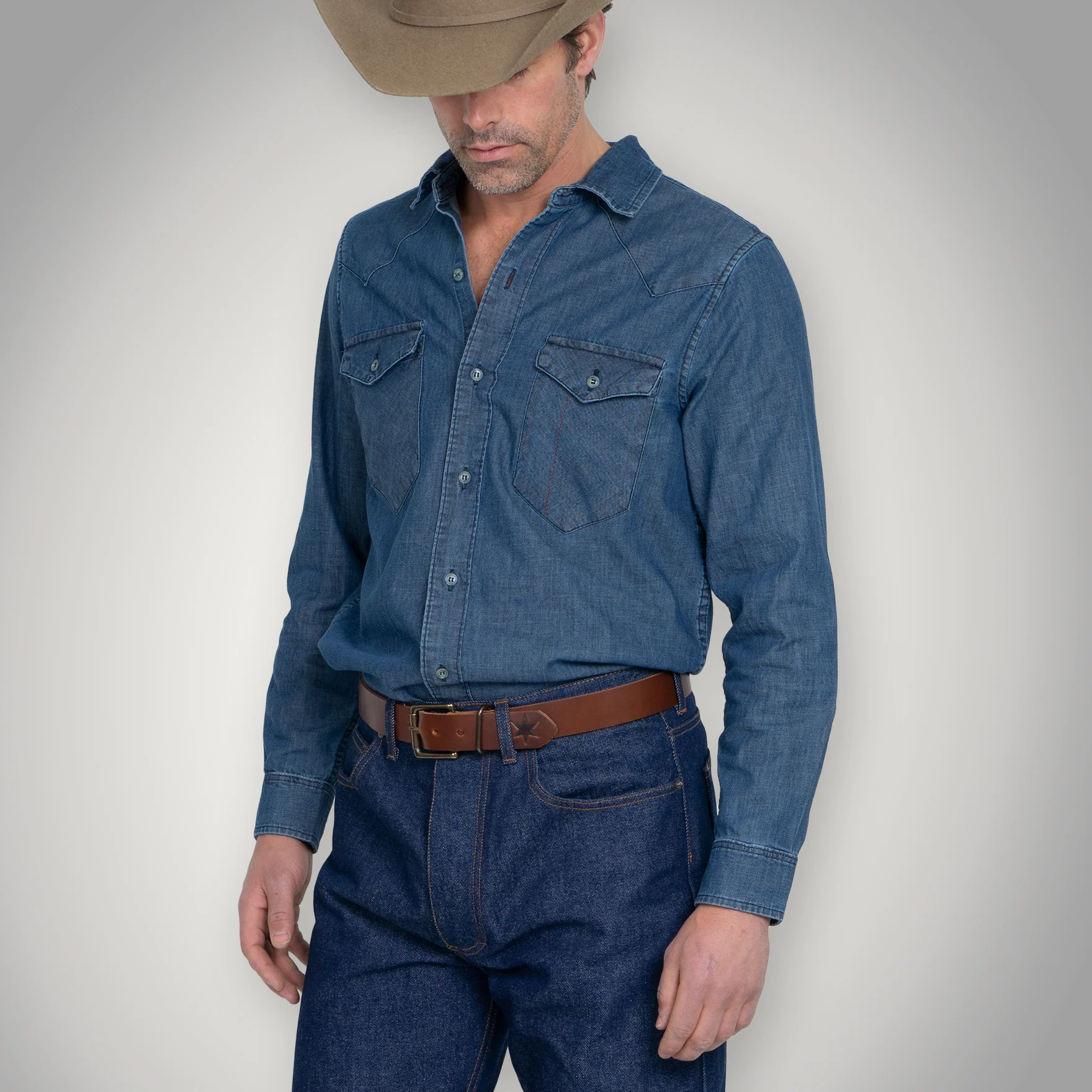 Western Chambray Light Wash - Image 3