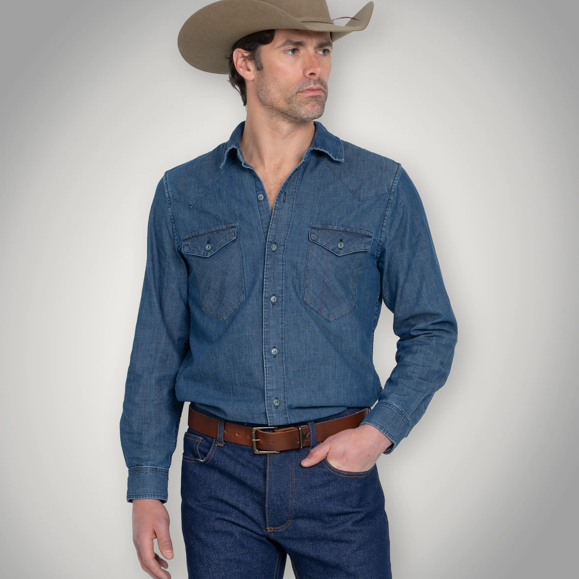 Western Chambray Light Wash - Image 5