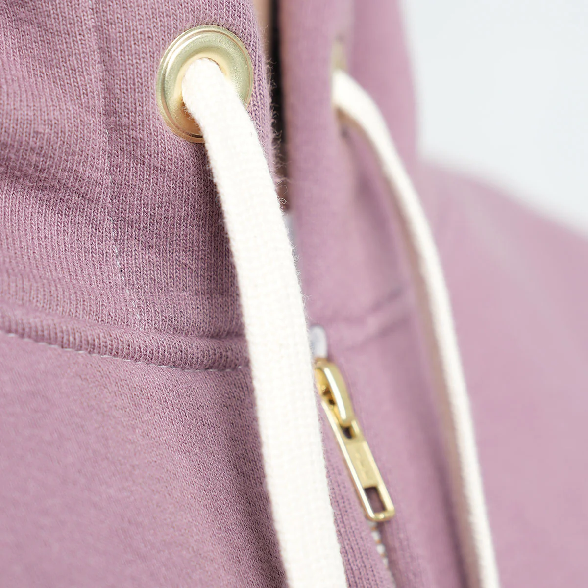 Zip-Up Hoodie - Rose Taupe - Image 4